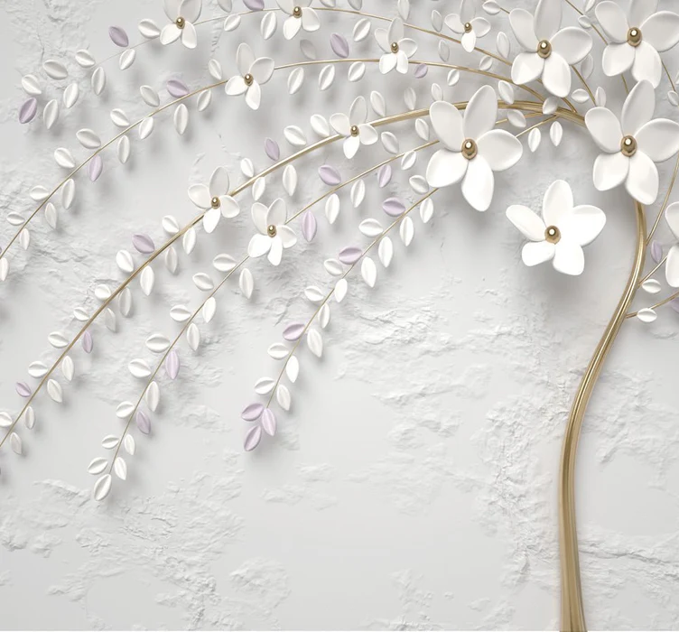 Monochrome Jungle Leaf Paper - H250cm x W275cm - Softouch Material