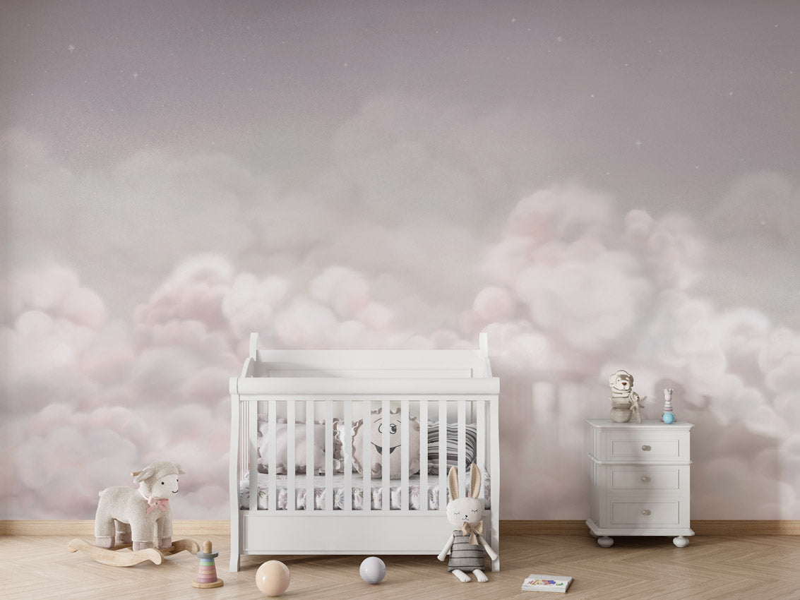 Papier peint enfant - Nuage apaisant - Muralconcept
