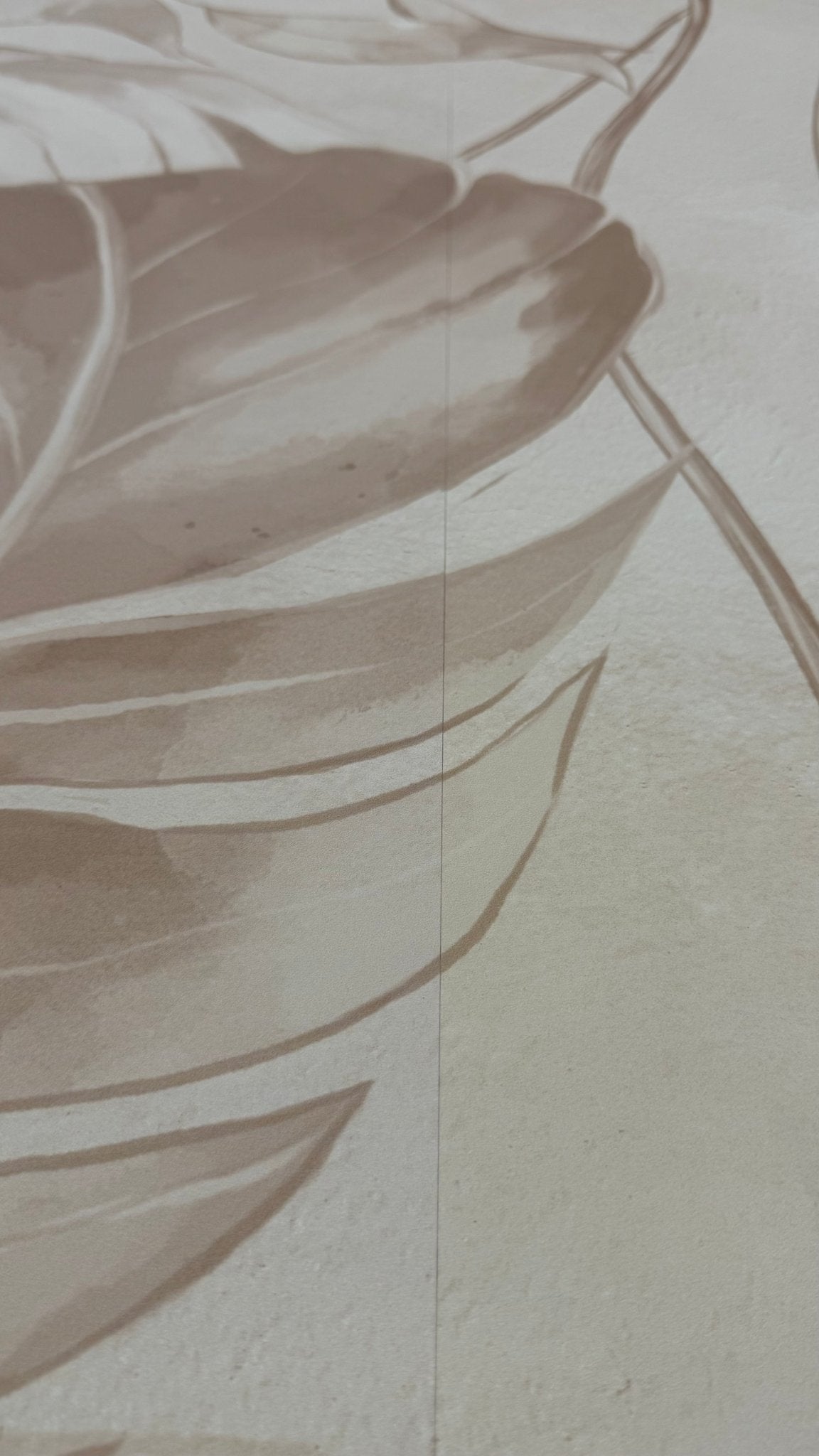 Papier Peint Panoramique Elégante Jungle Poudrée - H250 x L190cm - Matière Softouch - Muralconcept