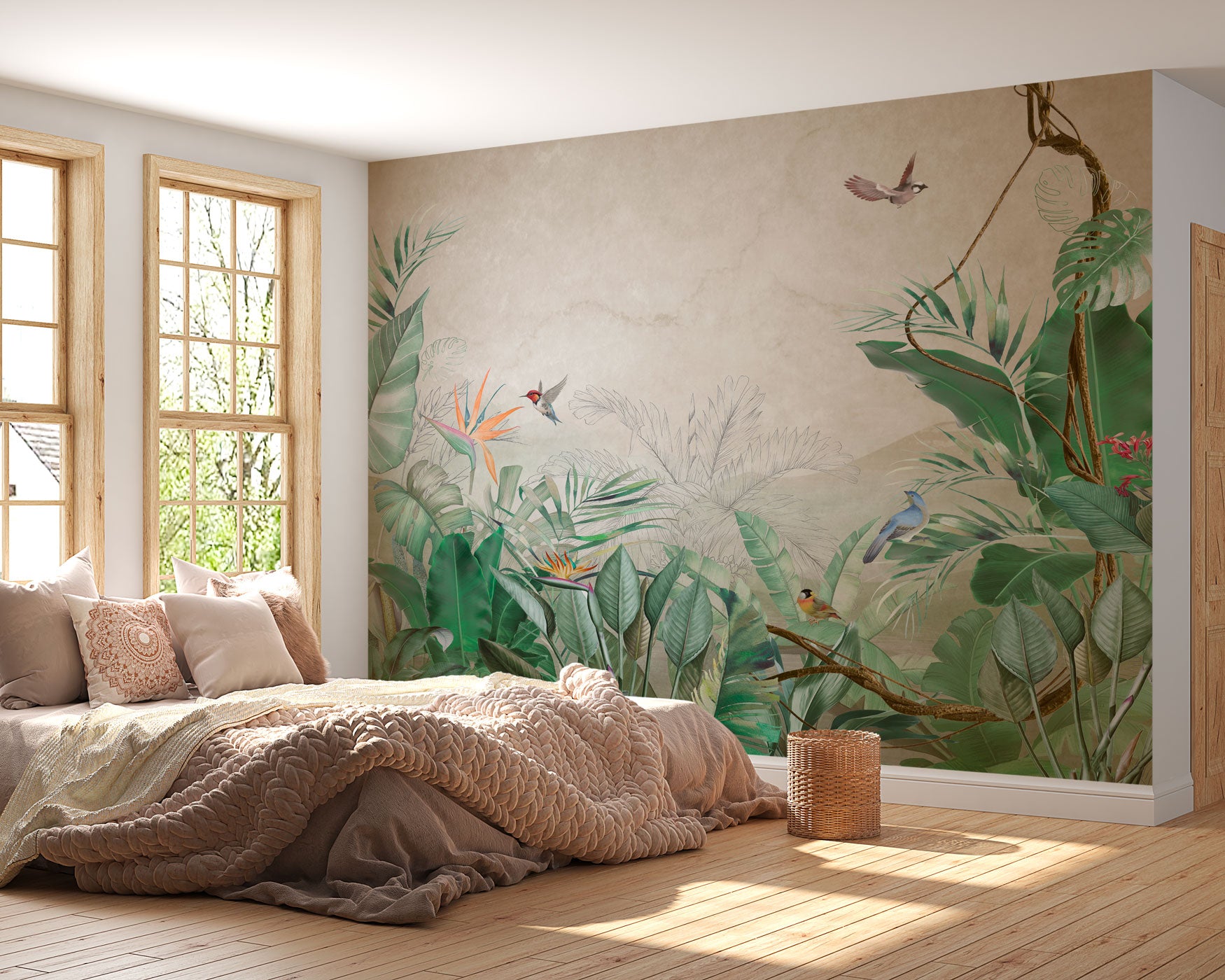 Papier peint panoramique jungle quintessence Amazonia - panoramique français