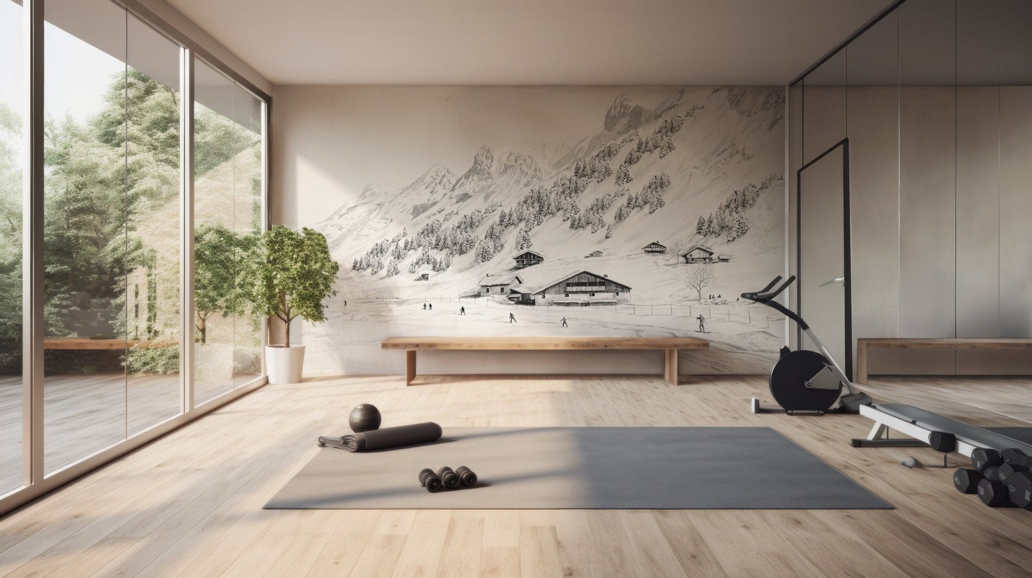 Papier Peint Montagne : Design Élégant et Naturel | MuralConcept