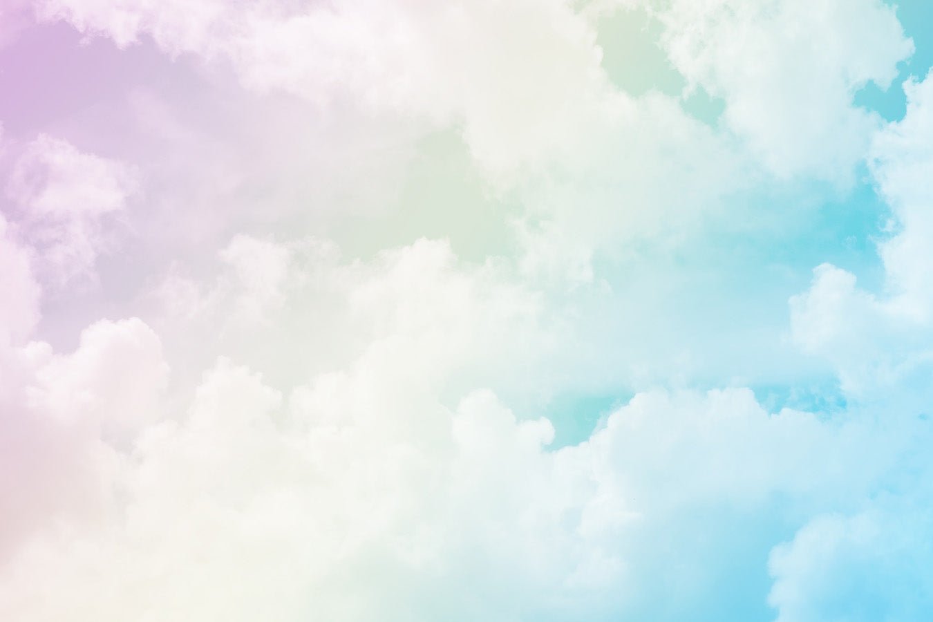 Papier peint enfant nuage soft colors, mural concept, tendance