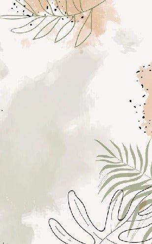 Panoramic vegetal watercolor wallpaper