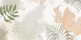 Panoramic vegetal watercolor wallpaper