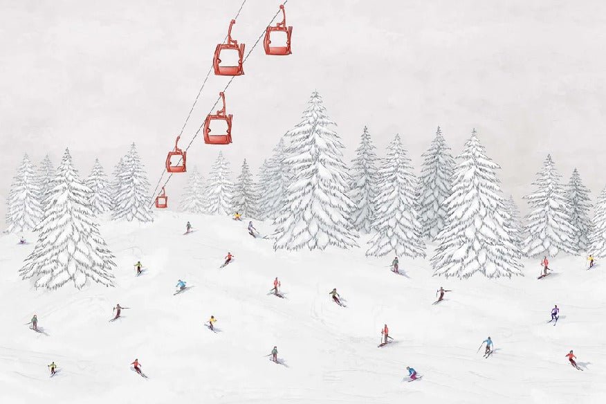 Colorful gondola wallpaper