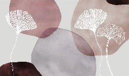 Purple panoramic abstract wallpaper