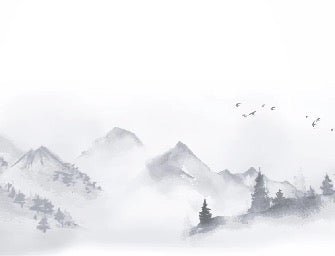 Papier peint zen paysage minimaliste, XXL, tendance