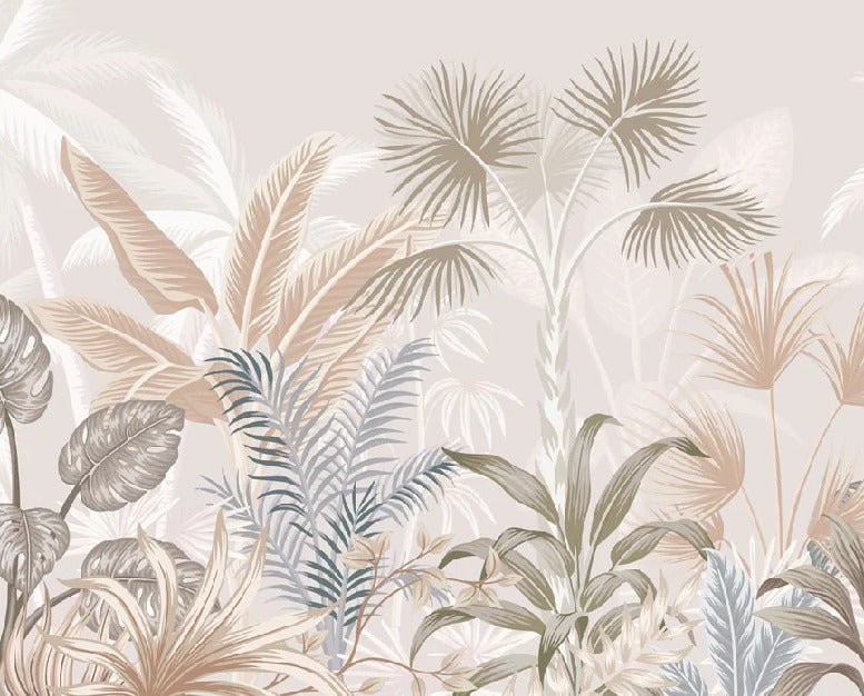 Terracotta jungle panoramic wallpaper