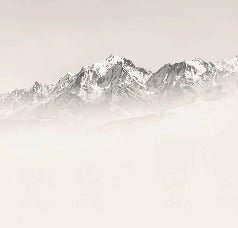 Mont Blanc in sepia mist wallpaper