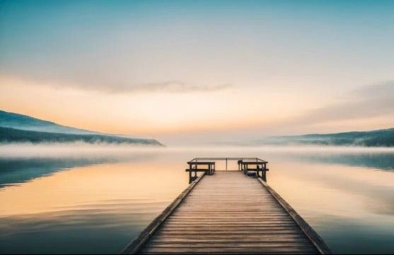 Photo wallpaper lake view