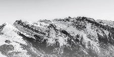 Black and white mountain wallpaper Grand Massif