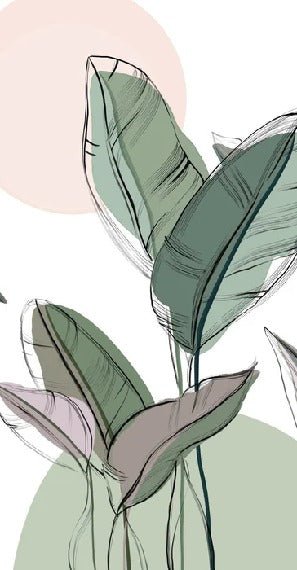 Panoramic green wallpaper