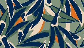 Panoramic plant sketch wallpaper