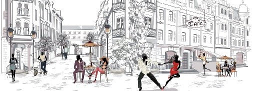 Wallpaper restaurant balade parisienne