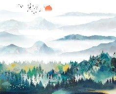 Papier peint Mountain & Scandinave, XXL, tendance