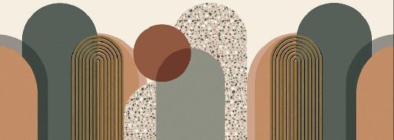 Art deco graphic wallpaper