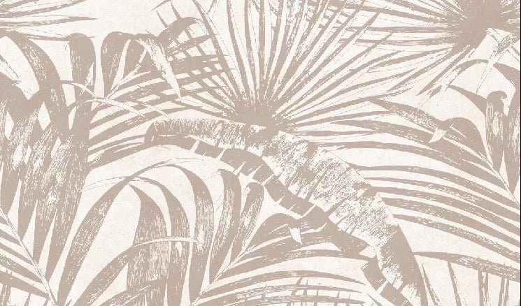 Papier peint monochrome jungle feuille, XXL, tendance