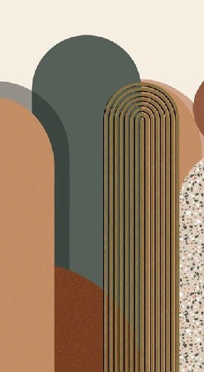 Art deco graphic wallpaper