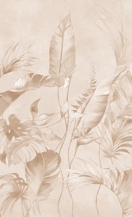 Elegant jungle powder wallpaper