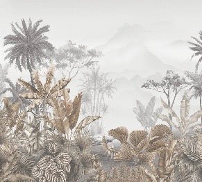 Tropical sepia wallpaper