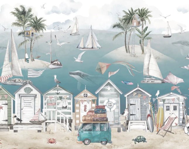Children's bedroom wallpaper - Seaside Cabin