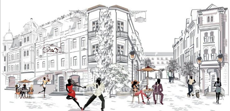 Panoramic wallpaper: a stroll through Paris