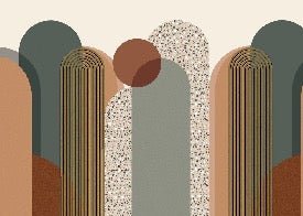 Trendy Art Deco wallpaper