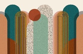 Trendy graphic art pop wallpaper