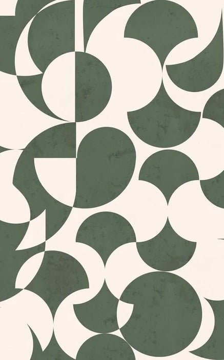 Retro graphic green wallpaper