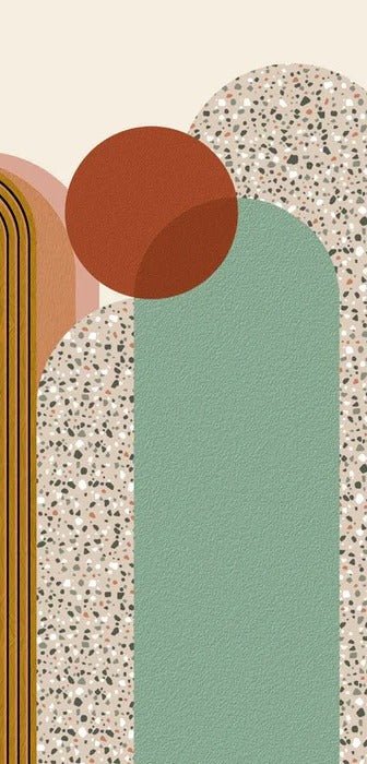 Art pop deco graphic trend wallpaper