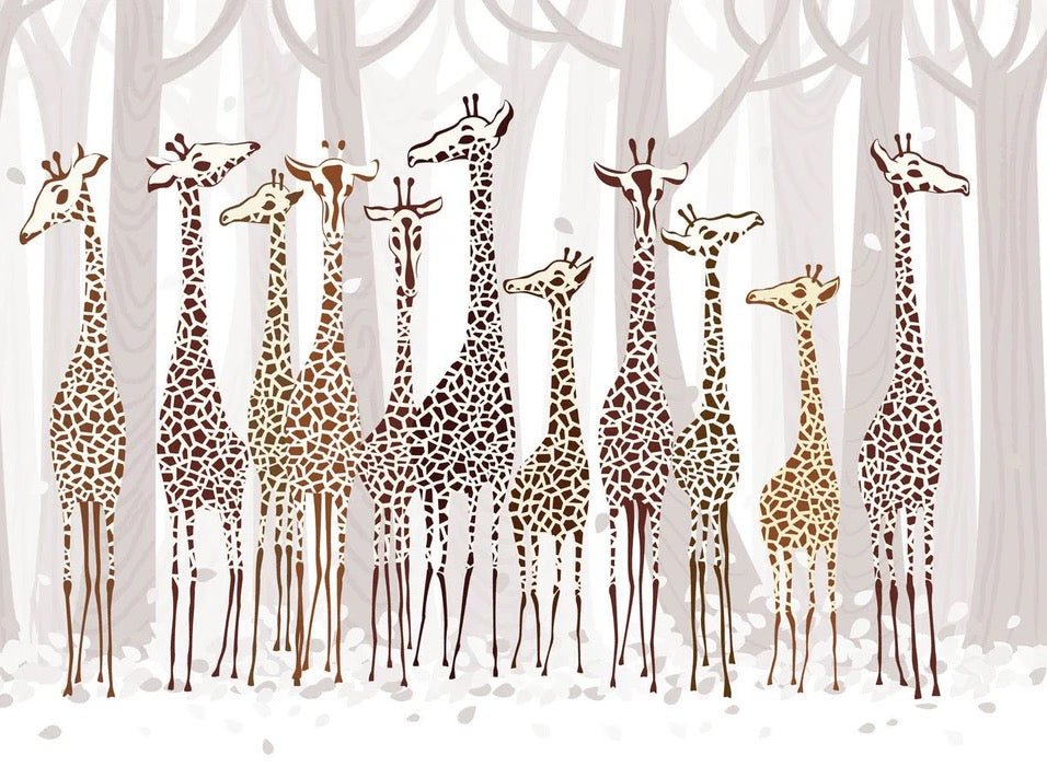 Elegant Giraffes wallpaper