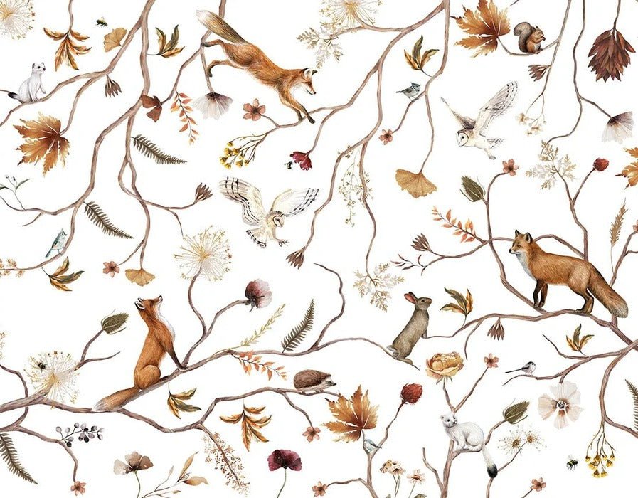 Children's forest adventure wallpaper