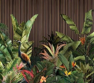 Panoramic tasseau vegetal wallpaper