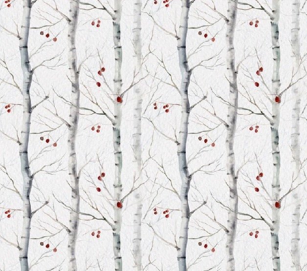 Birch paint wallpaper