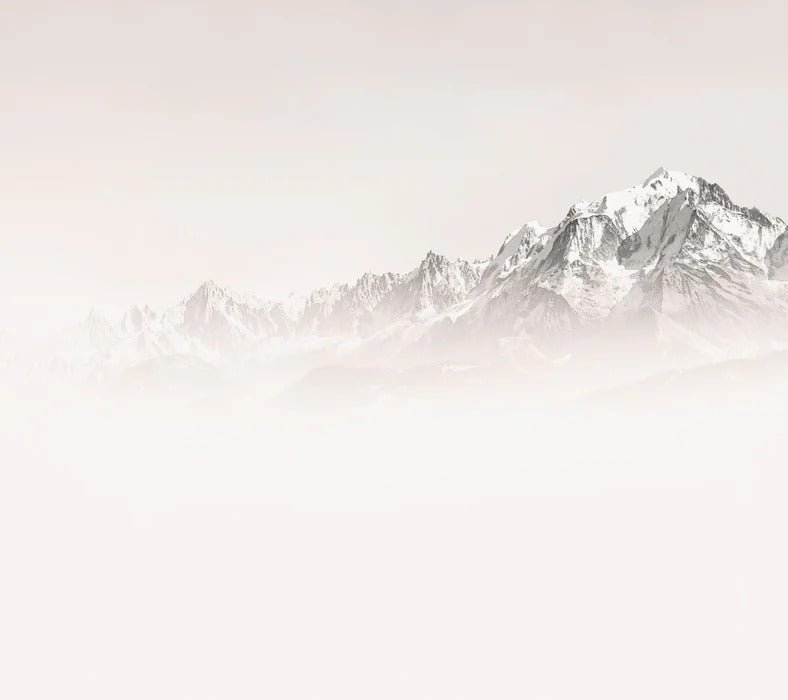 Foggy morning wallpaper Mont Blanc