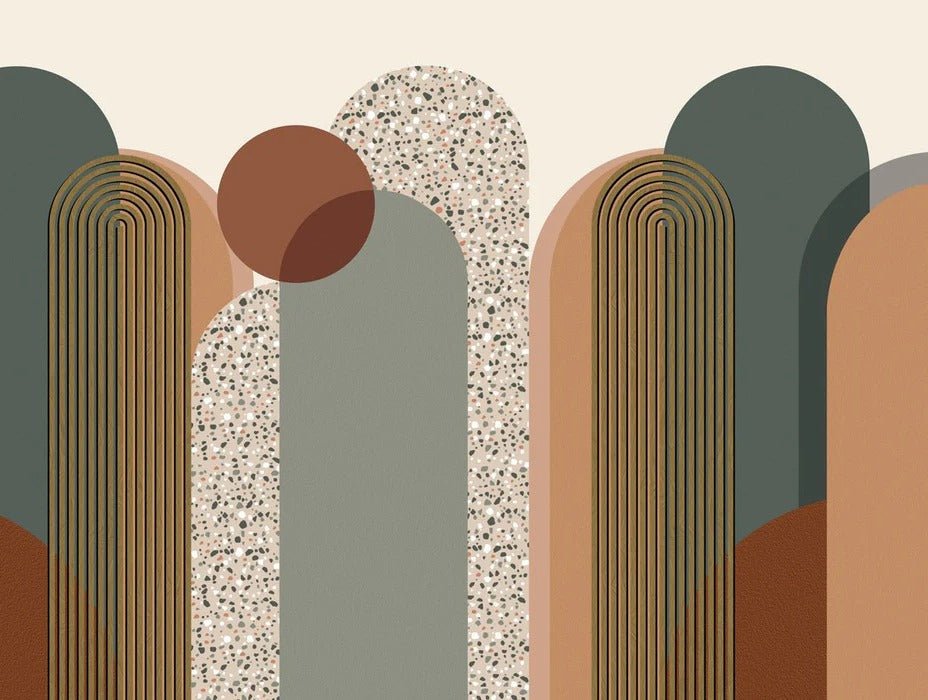 Art deco graphic wallpaper