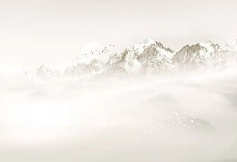 Misty morning wallpaper Mont Blanc