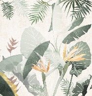 Yellow green custom-made wallpaper