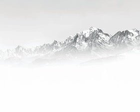 Mont Blanc in the mist black and white wallpaper