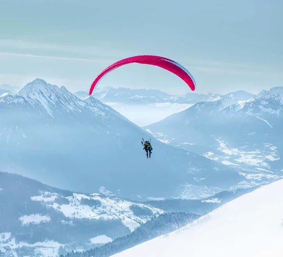Blue fly in the Alps mountain photo wallpaper