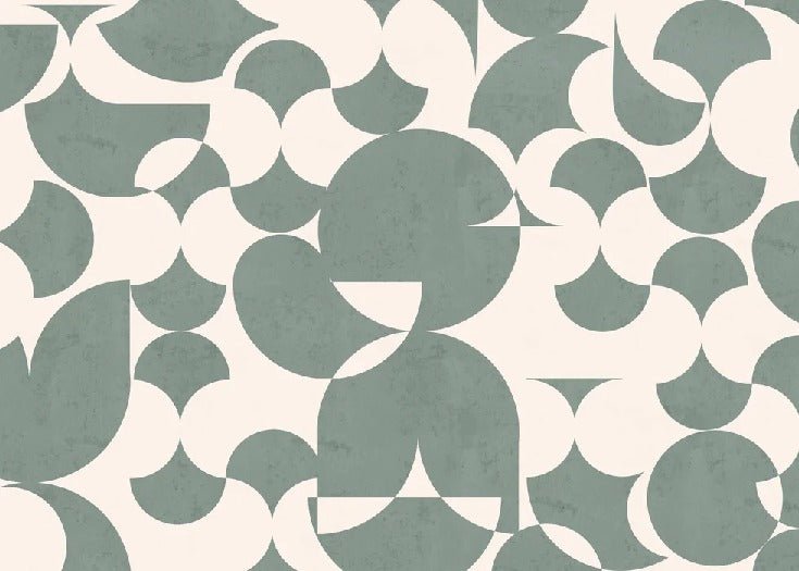 Retro slate green graphic wallpaper