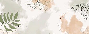 Panoramic vegetal watercolor wallpaper