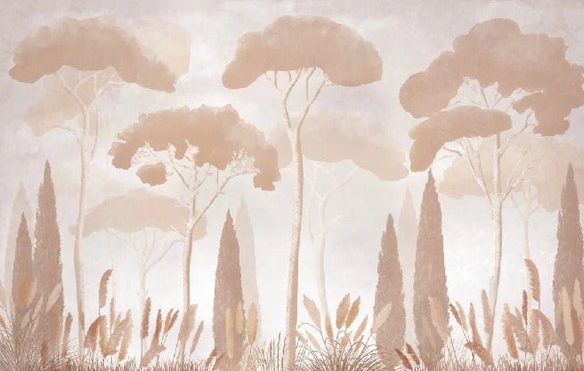 Sepia cypress pine wallpaper