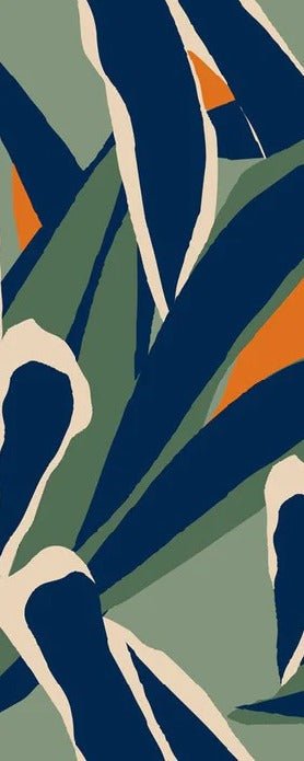 Panoramic plant sketch wallpaper