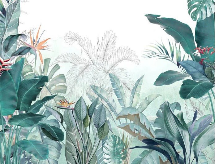 Quintessence tropical panoramic wallpaper