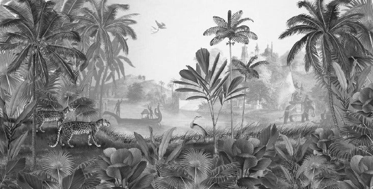 Wild shadows panoramic wallpaper