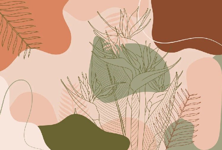 Panoramic wallpaper art paint