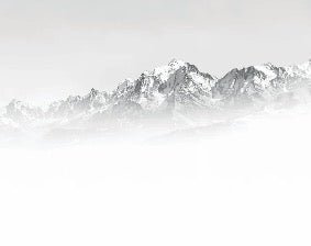 Mont Blanc in the mist black and white wallpaper