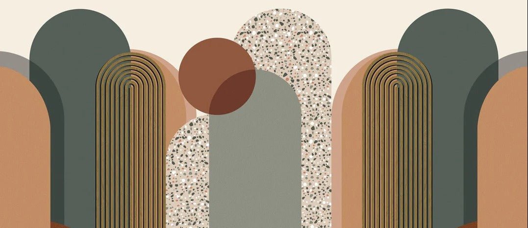 Art deco graphic wallpaper