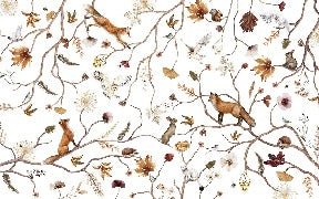 Children's forest adventure wallpaper